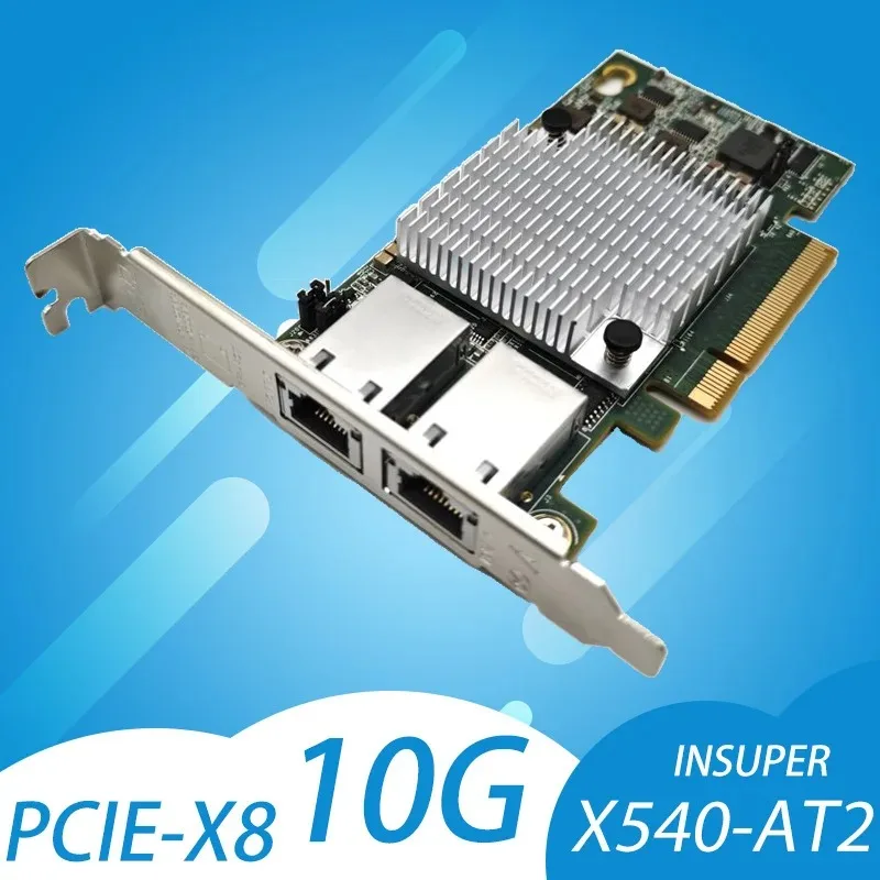 Chipset Intel X540-T2 10G Pcie X8 Dual Copper Rj45 10Gbps Port Scheda Di Rete Ethernet Compatibile Pcie-X8 Pcie-X16