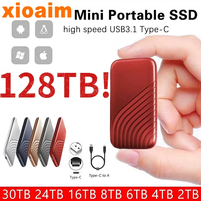 Per Xiaomi Disco Rigido Ssd Originale 2Tb Ssd Disco Rigido Da 2.5 Pollici Disco Rigido Elettronica Portatile Per Telefoni Cellulari Notebook