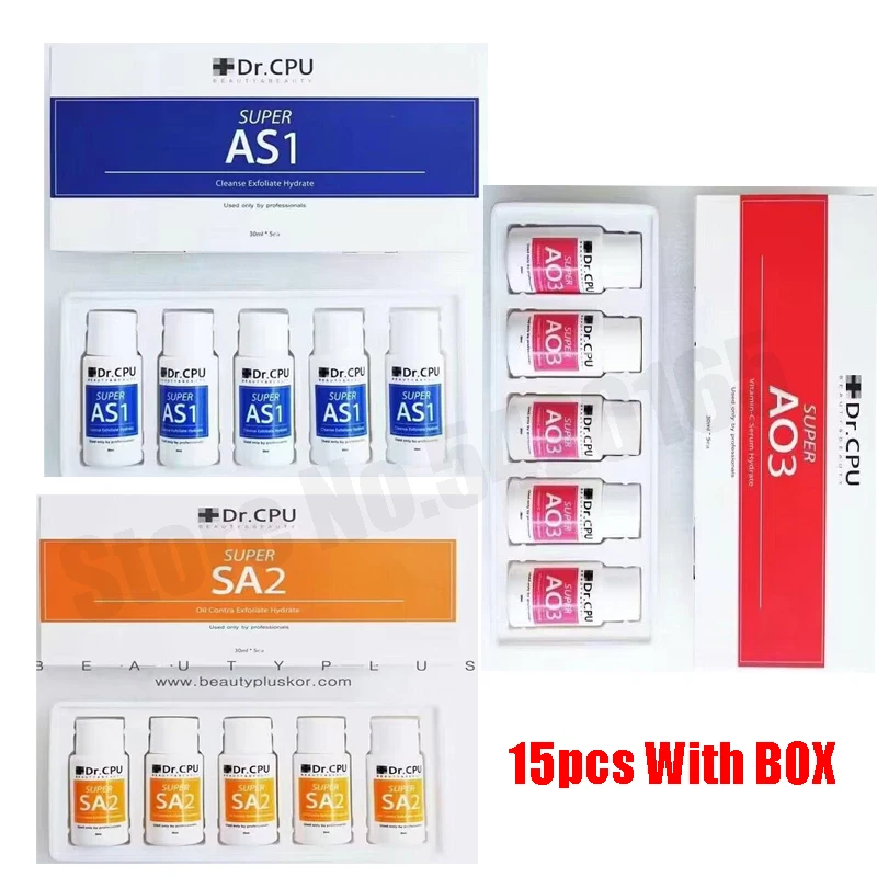 3/5/15 Pz 30Ml Aqua Peeling Solution As1 Sa2 Ao3 Per Hydrafacial Dermoabrasione Macchina Di Bellezza Cura Della Pelle Del Viso Forte Pulizia