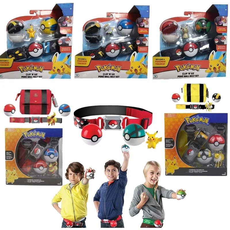 Pokemon Pokemon Belt Pikachu Pokemon Pokemon Variation Model Toy Set Action Figure Model Fun Regalo Giocattolo Per Bambini