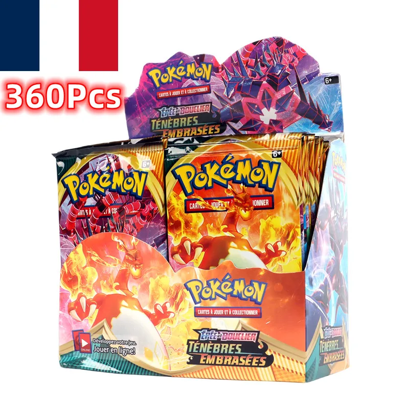 Versione Francese Pokemon Tcg: Sword & Shield Darkness Ablaze Booster Box Pokemon Cards 36 Pack Box