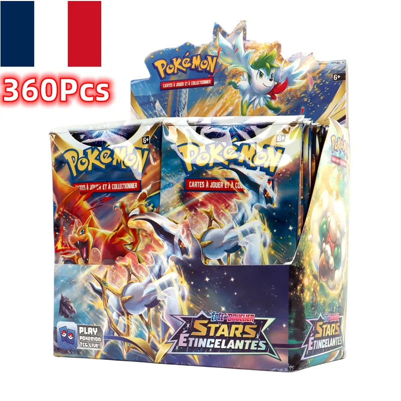 360Pcs French Pokemon Card Brilliant Stars Booster Box Pokemon Francese Trading Card Game Collection Cards Toy