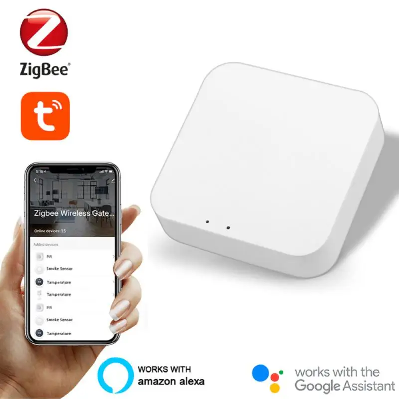 Tuya Zigbee Gateway Hub Zigbee Bridge Smart Home Telecomando Dispositivi Zigbee Tramite Smart Life App Funziona Con Alexa Google Home