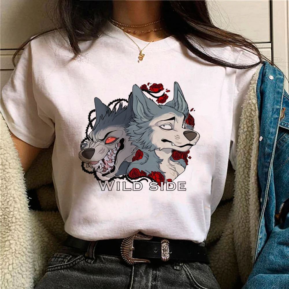 Maglietta Di Beastars Maglietta Giapponese Delle Donne Vestiti Di Anime Y2K Femminili