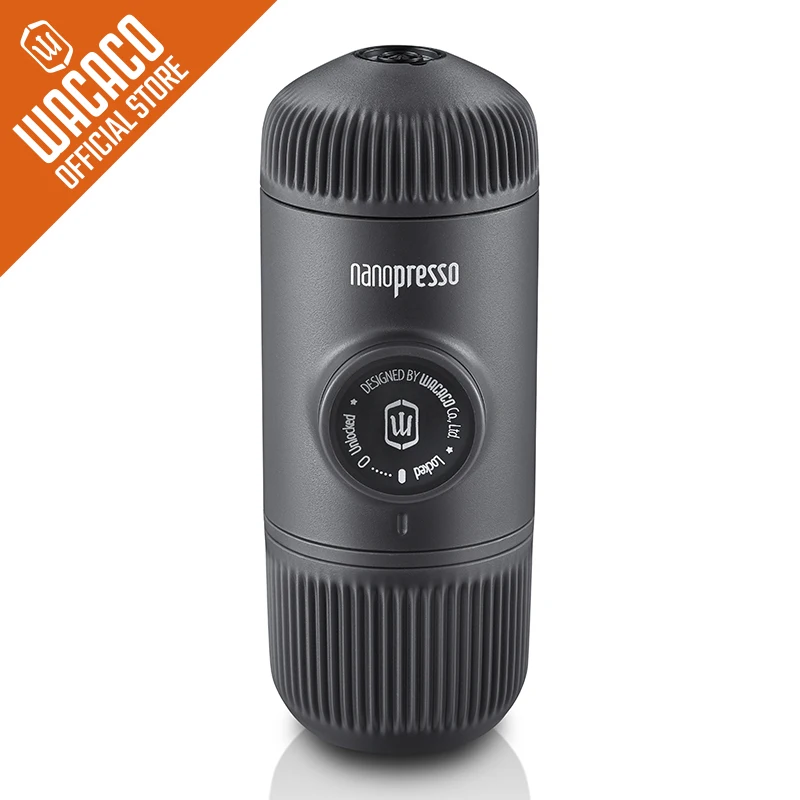 Wacaco Nanopresso Portatile Macchina Per Caffè Espresso, Versione Di Aggiornamento Di Minipresso, 18 Bar Di Pressione, Extra Piccolo Viaggio Macchina 