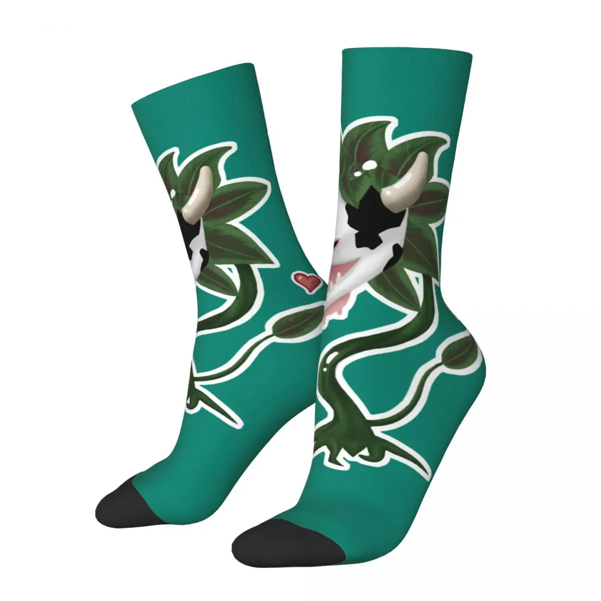 Divertente Crazy Compression Cute Cowplant Sock For Men Hip Hop Harajuku The Sims 4 Business Simulation Game Happy Seamless Crew Sock