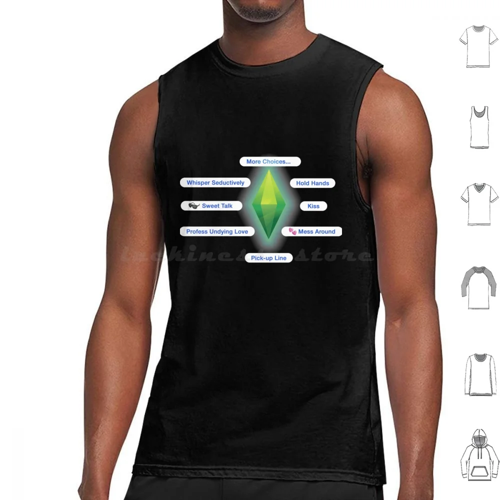 The Sims-Interactions Canotte Dalla Vestibilità Rilassata Stampa Cotton Sims The Sims Sims 4 The Sims 4 Sims 3 Plumbob Sims 2 The Sims 3