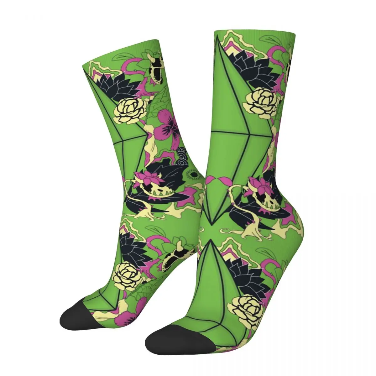 Happy Funny Flower Calzini Da Uomo Retro Harajuku The Sims 4 Business Simulation Game Hip Hop Novità Casual Crew Crazy Sock
