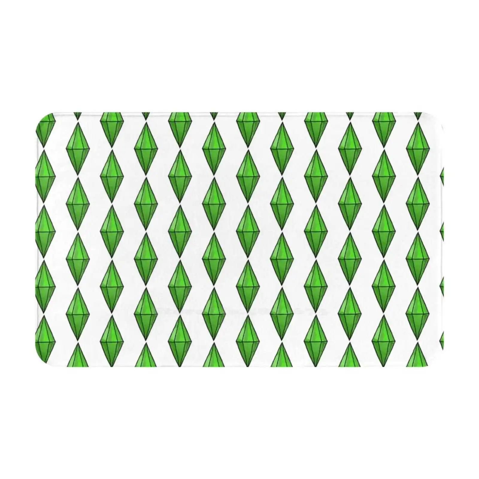 Plumbob Comodo Zerbino Tappeto Tappeto Foot Pad Plumbob The Sims Sims 2 Sims 3 Sims 4 Ea Green Diamond