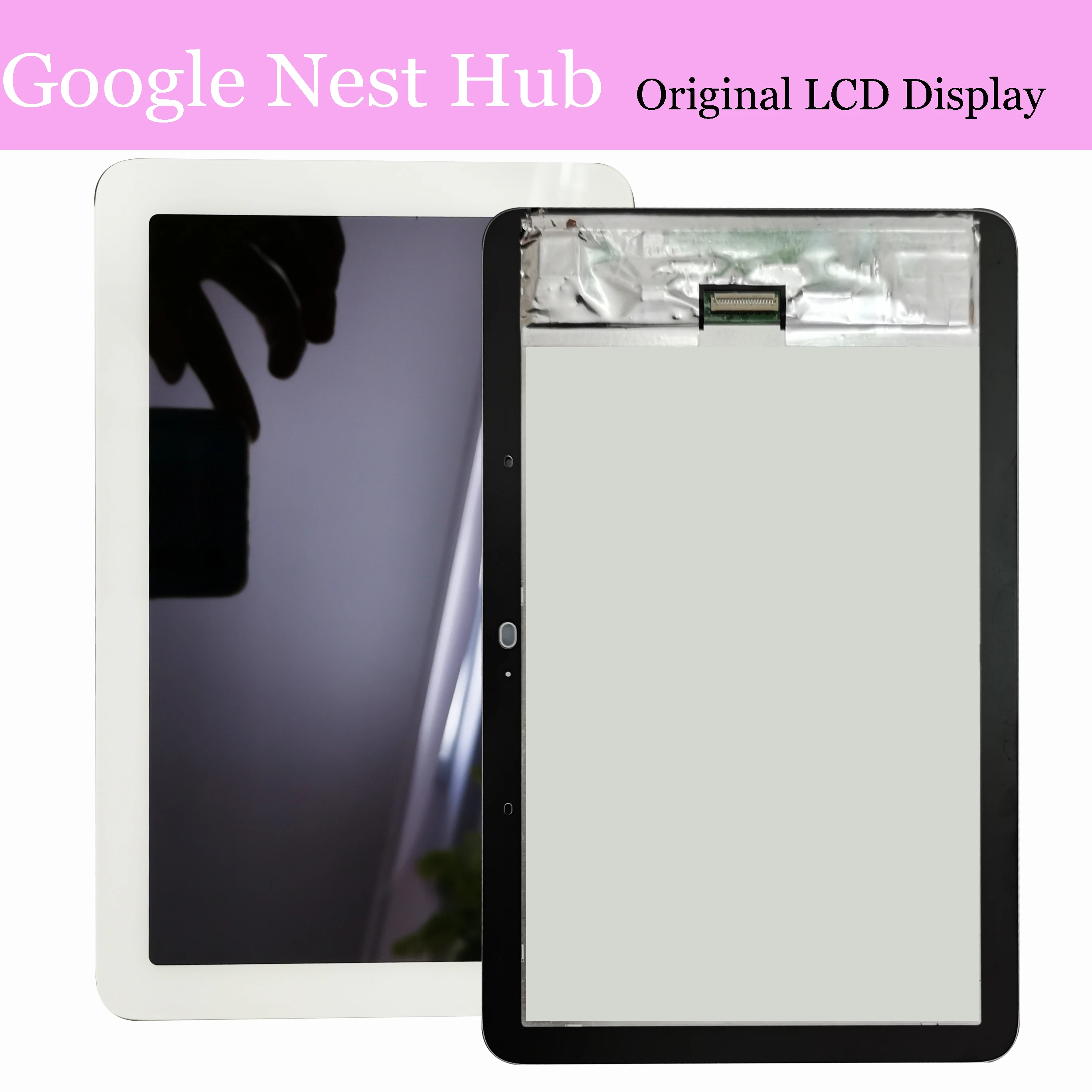 Nuovo 7 "Per Google Home Nest Hub Carbon / Google Nest Hub Display Lcd Di Seconda Generazione E Gruppo Digitalizzatore Touch Screen