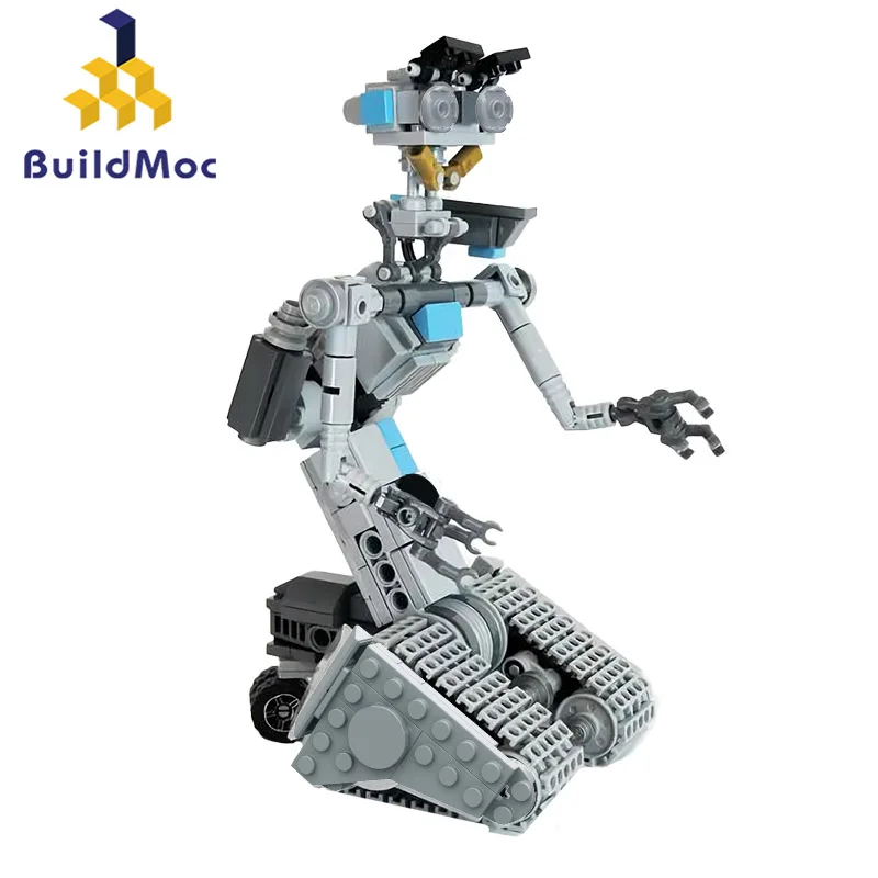 Buildmoc No.5 Robot Numero Johnny Five Figures Robot Moc Set Building Blocks Kit Giocattoli Per Bambini Regali Per Bambini Giocattolo 369 Pezzi Matton