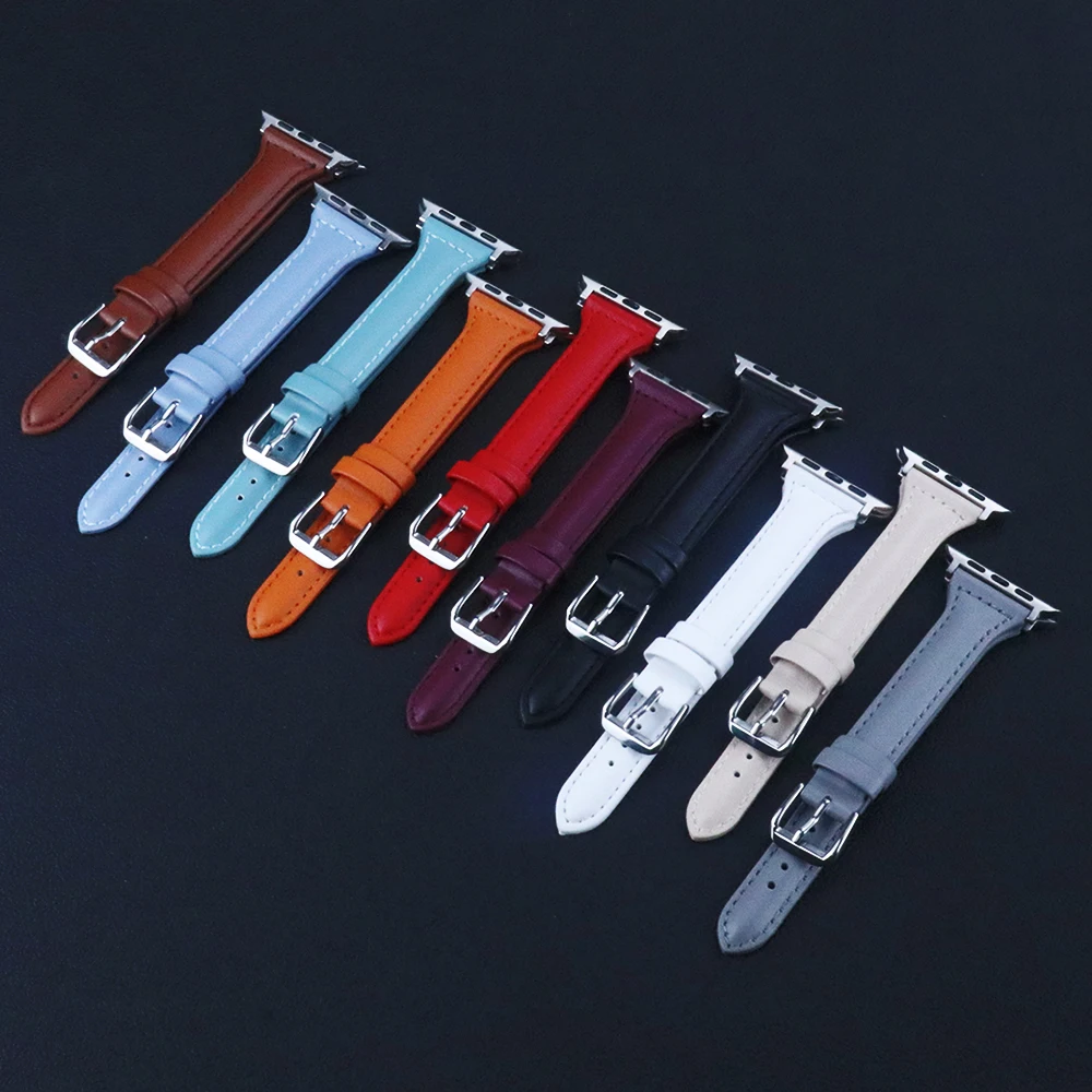 Cinturino Apple Watch Per Apple Watch Series 7 Cinturino Animale Reale Per Galaxy Watch 4 Mi Band 6 Accessorio Huawei Per Orologio