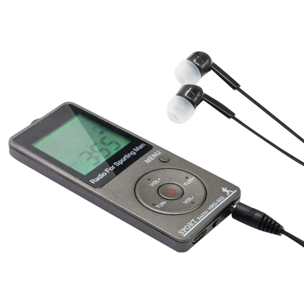Radio Portatile Am Fm Radio Personale Con Cuffie Radio Walkman Con Batteria Ricaricabile Radio Stereo Con Display Digitale