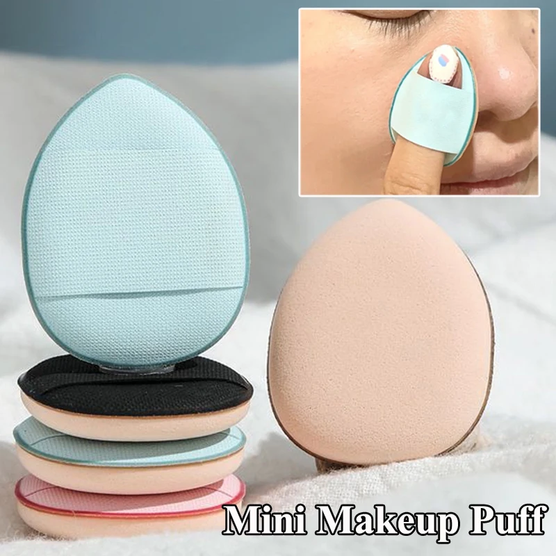 Finger Thumb Cosmetic Puff 1/4Pcs Mini Air Cushion Concealer Liquid Foundation Blush Powder Makeup Sponge Soft Puff Beauty Tools