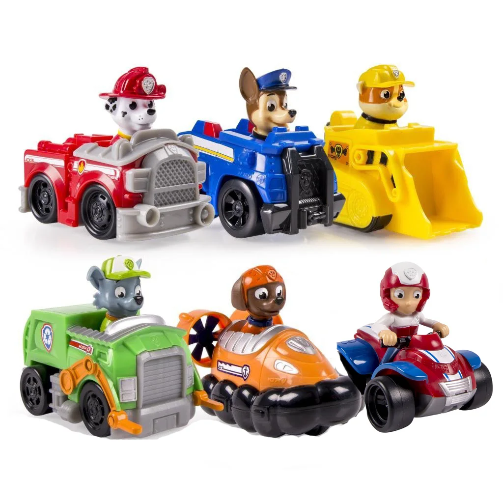 Genuine Paw Patrol Vehicle Car Ryder Trackskye Zuma Rocky Anime Doll Action Figures Squadra Di Salvataggio Regalo Per Bambini Giocattolo Originale