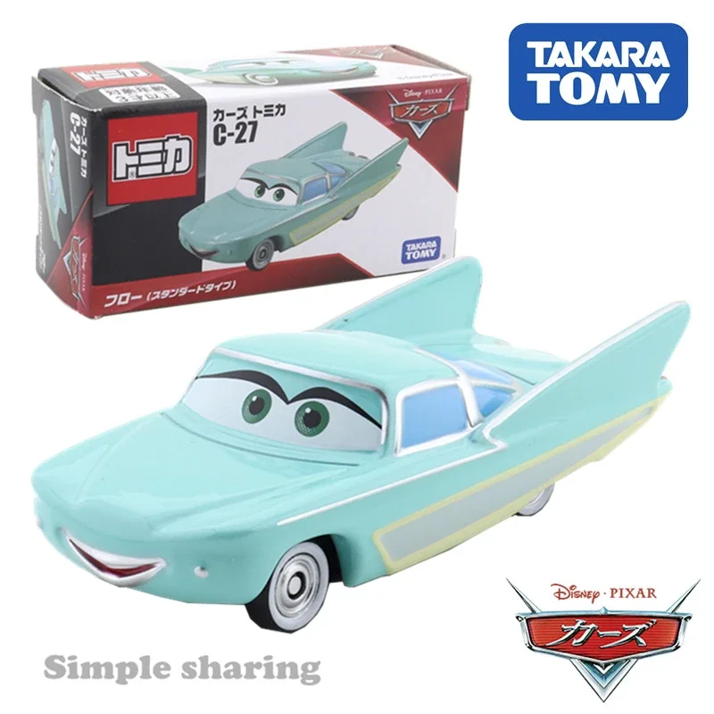 Takara Tomy Tomica Disney Cars C-27 Flo (Tipo Standard) Cars Hot Pop Kids Toys Motor Vehicle Diecast Metal Model