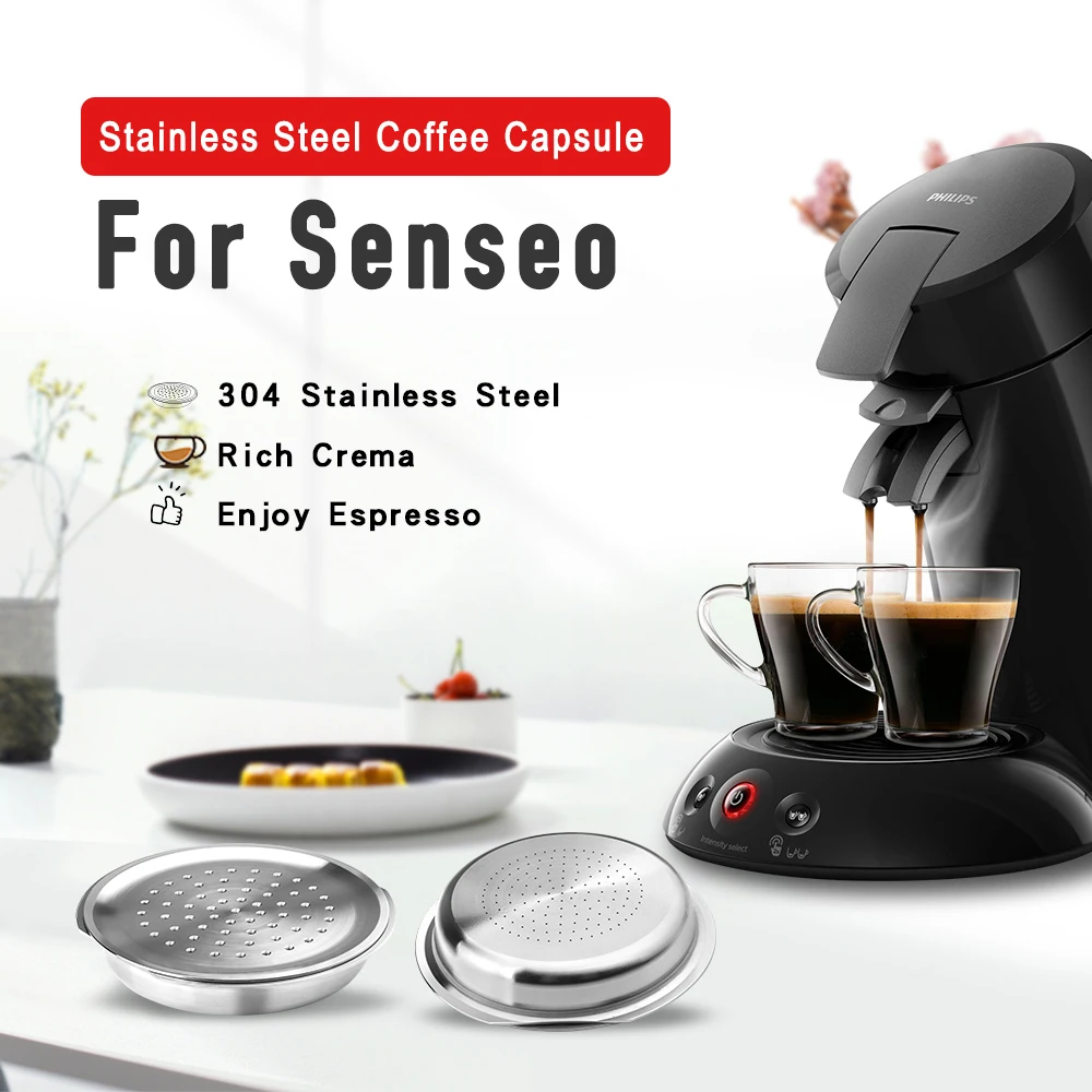Tappi Per Capsule Di Caffè In Acciaio Inossidabile Per Macchine Da Caffè Ricaricabili Philips Senseo