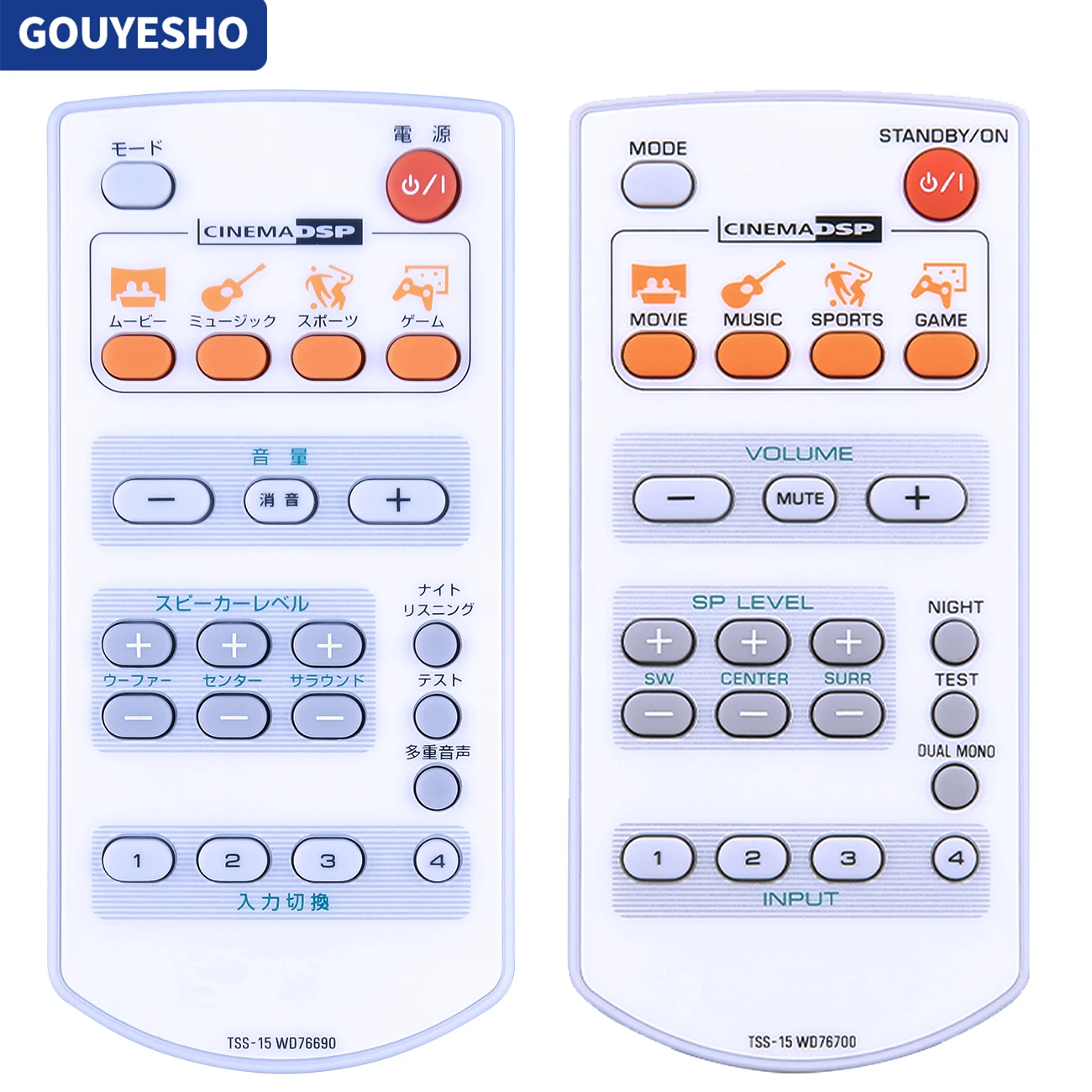 Per Yamaha Tss-15 Wd76700 Wf50580 Wd76690 Home Cinema Theatre Sound System Ricevitore Telecomando