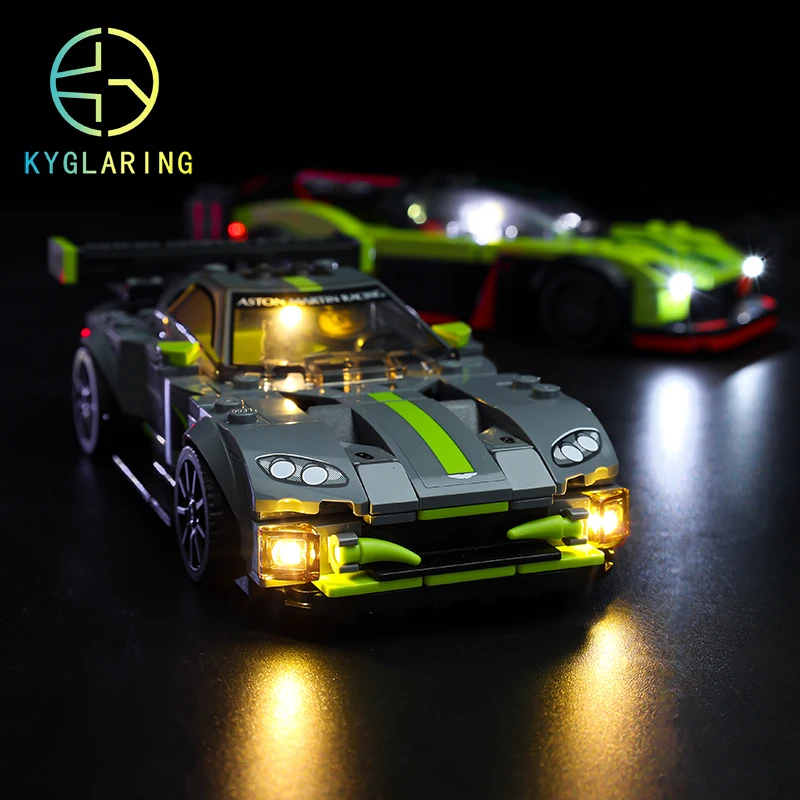 Kyglaring Set Di Illuminazione A Led Giocattoli Fai Da Te Per Speed Champions 76910 Aston Martin Valkyrie Amr Pro E Vantage Gt3 Solo Luce Inclusa