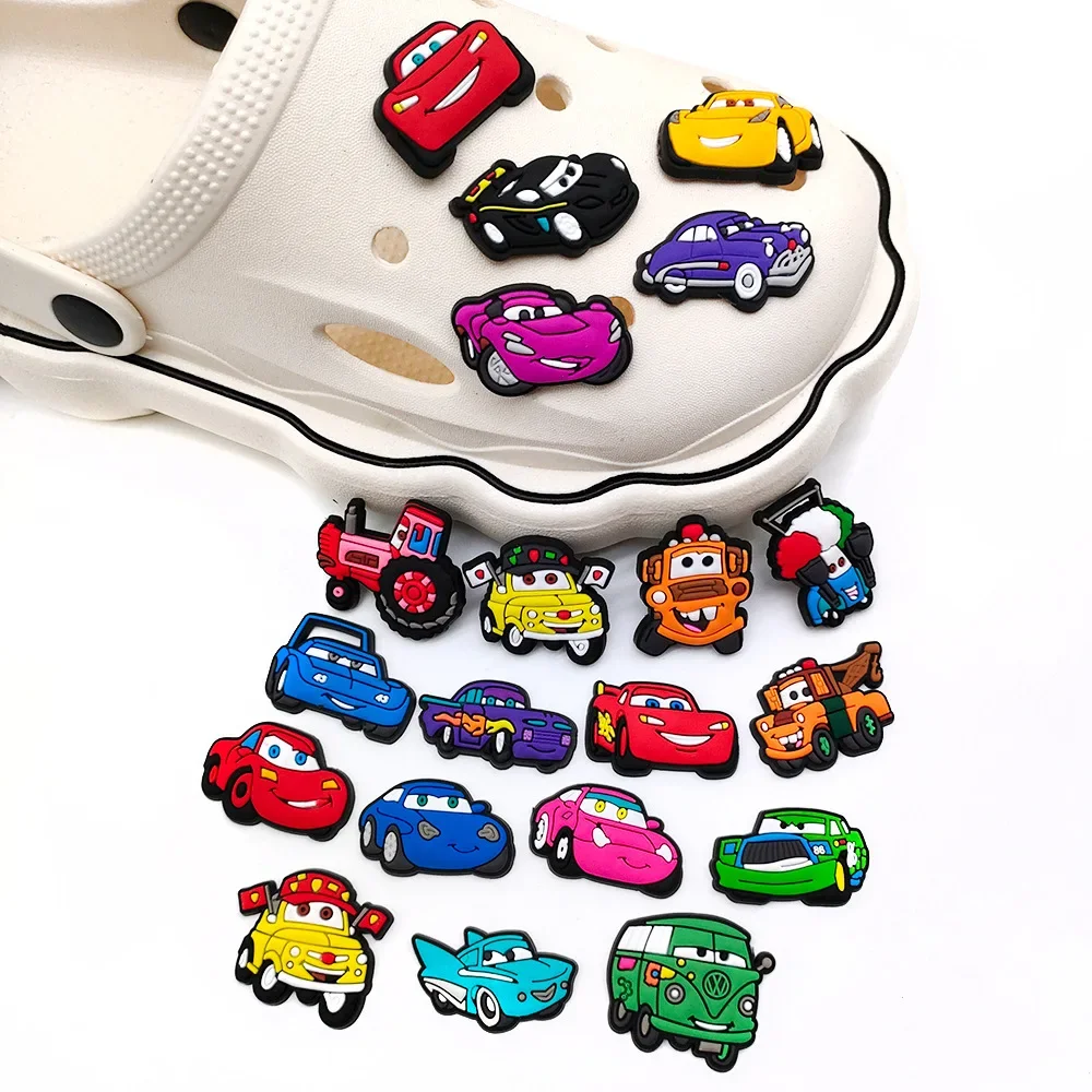 20Pcs Disney Pixar Cars Collection Ciondoli Per Scarpe Per Crocs Decorazioni Per Scarpe Fai Da Te Accessori Sandalo Decorare Per Regali Per Feste Per 