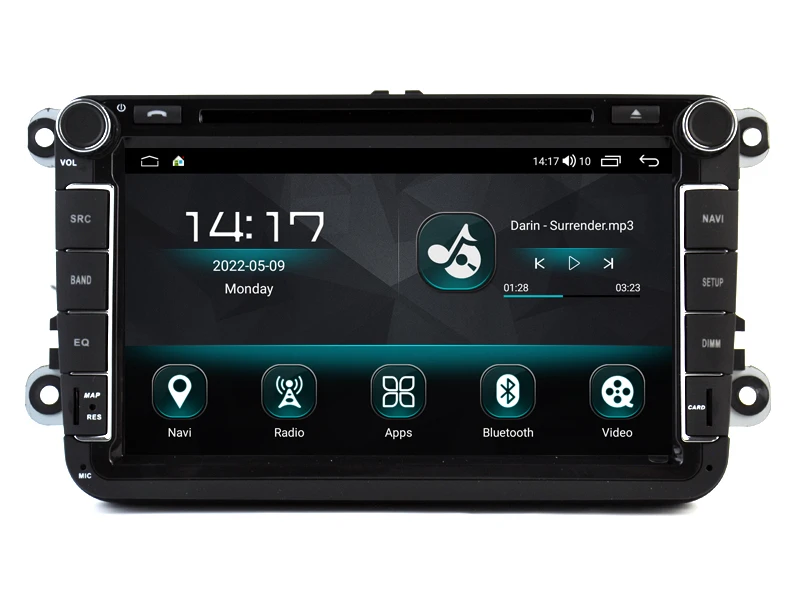 8 "Radio Car Stereo Gps Per Vw Volkswagen Passat B6 Passat B7 Caddy Sagitar Golf 5 Golf 6 Tiguan Touran Jetta Skoda Seat Leon 2