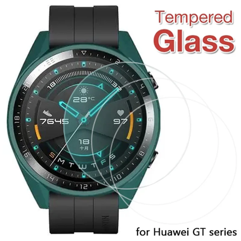 Tempered Glass Screen Protective Film For Huawei Watch Gt 3 Gt 2 Smartwatch Hd Glass Anti Scratch Protector For Huawei Gt Series
