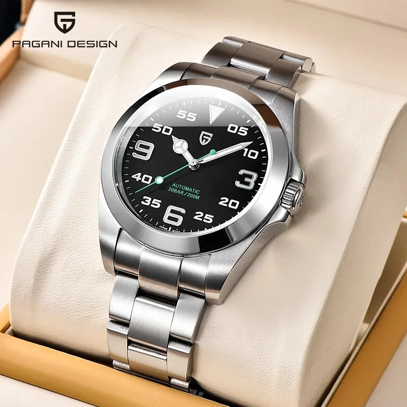 Pagani Design Pd-1692 Orologi Automatici Da Uomo 40Mm Orologio Da Polso Meccanico In Acciaio Inossidabile Orologio Impermeabile Rivestito In Zaffiro A