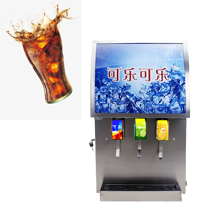 Macchina Per Coke Refrigerata Macchina Per Bevande Alla Soda Cola Macchina Per Coke 220V Macchina Per Bevande Gassate A Tre Sapori