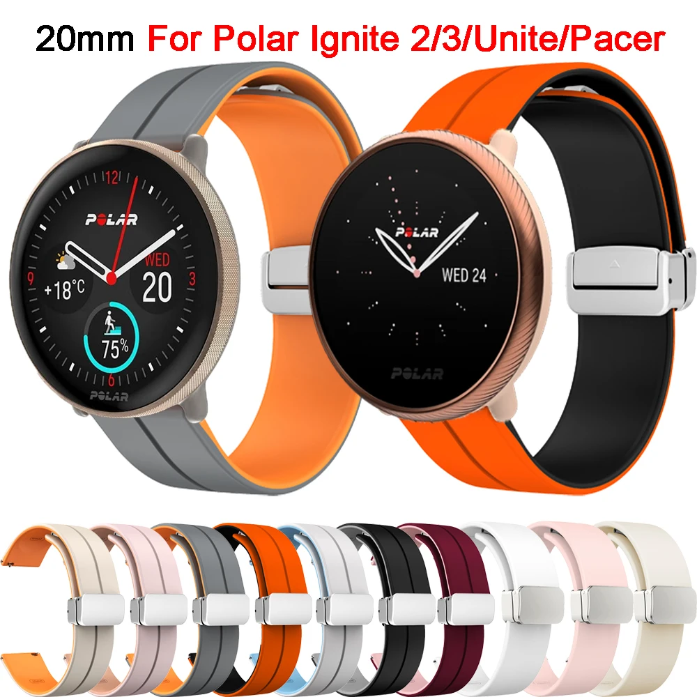 Cinturino Magnetico Per Polar Ignite 2/3 Band Polar Unite/Ignite/Pacer Braccialetto Smartwatch In Silicone Per Suunto 3 Fitness