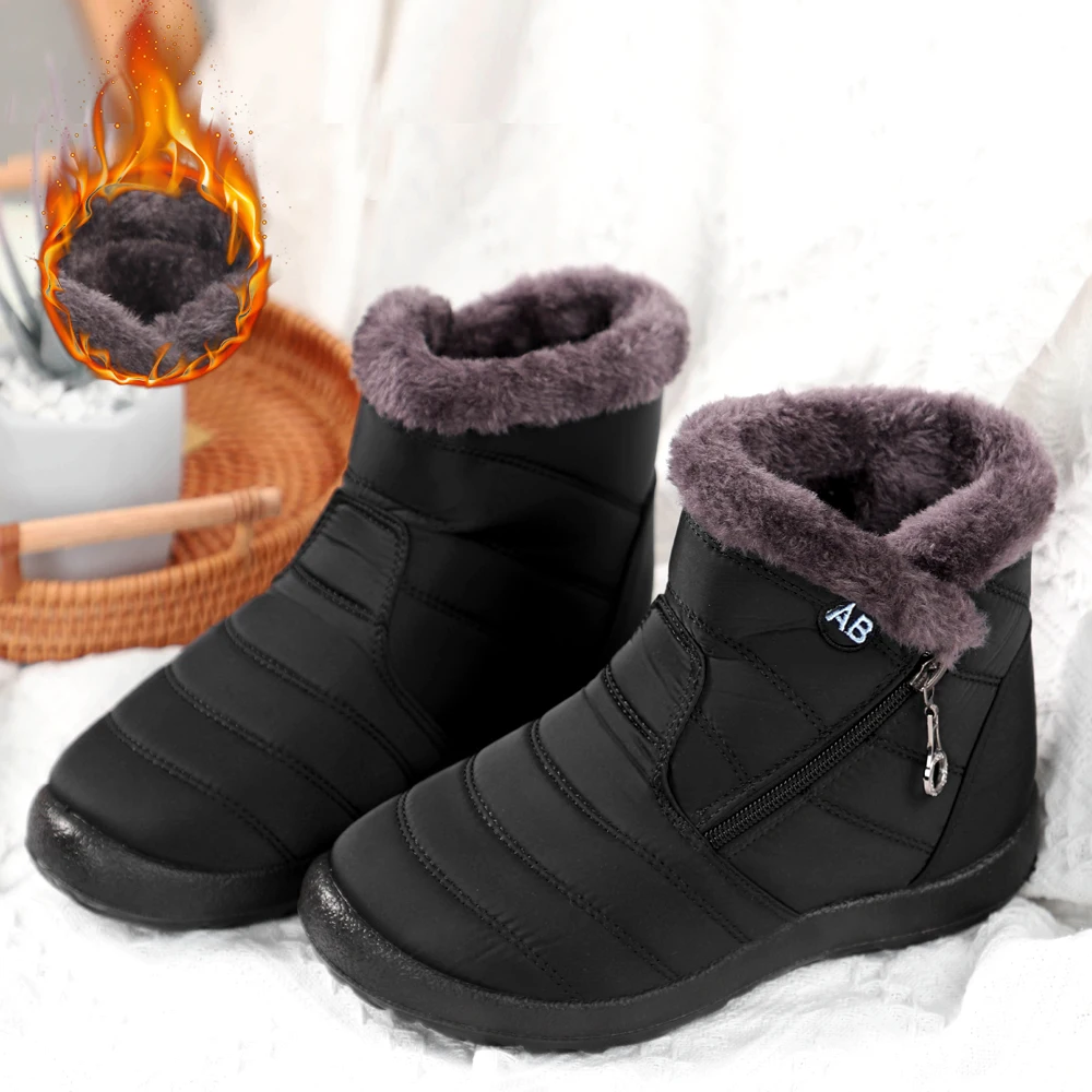 Stivali Invernali Da Donna Stivali Da Neve Impermeabili Per Scarpe Invernali Stivaletti Leggeri Casual Da Donna Stivali Invernali In Pelliccia Calda B