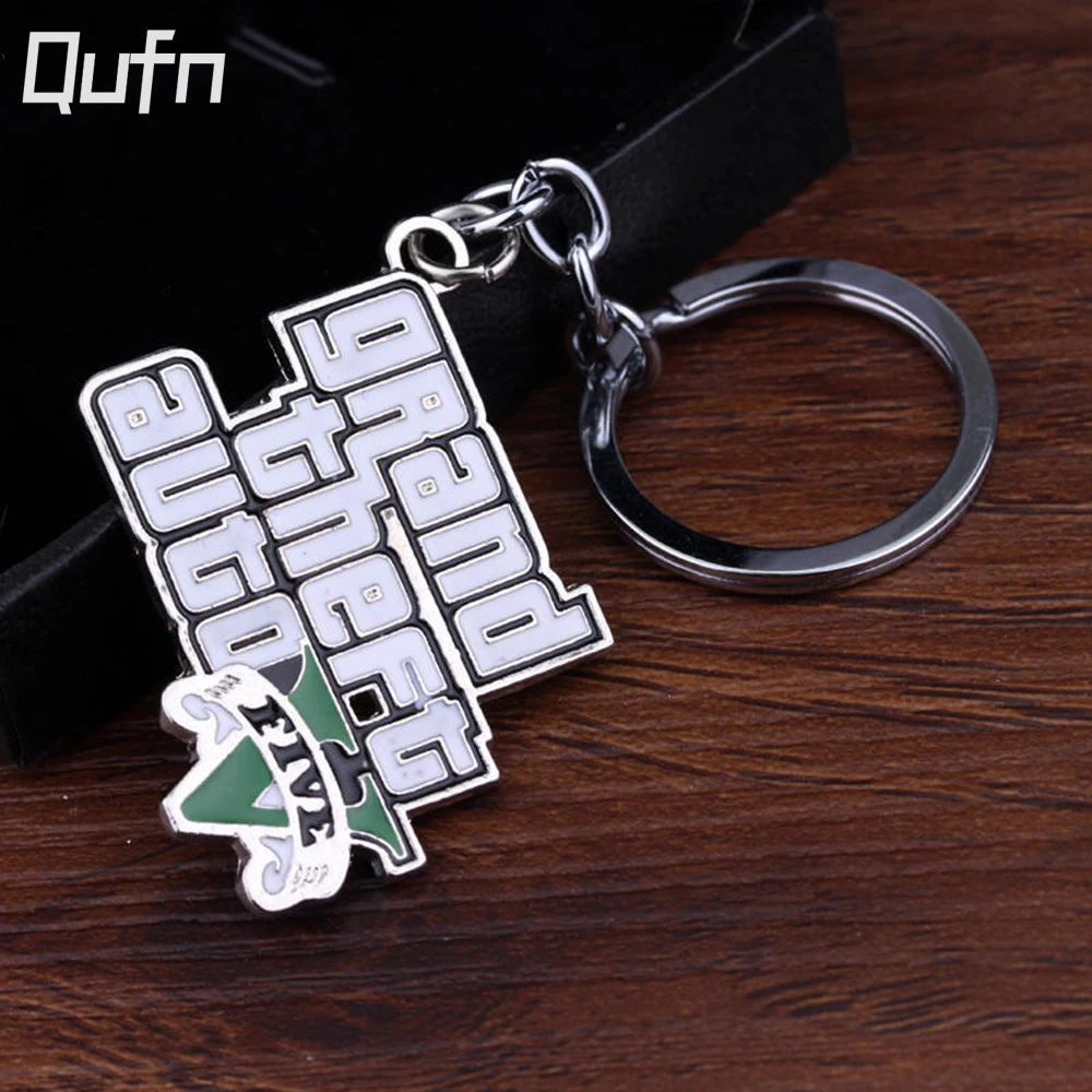 Hot Game Ps4 Gta 5 Portachiavi Grand Theft Auto 5 Xbox Pc Rockstar Metallo Pendente Portachiavi Accessori Gioielli Regali Per I Fan