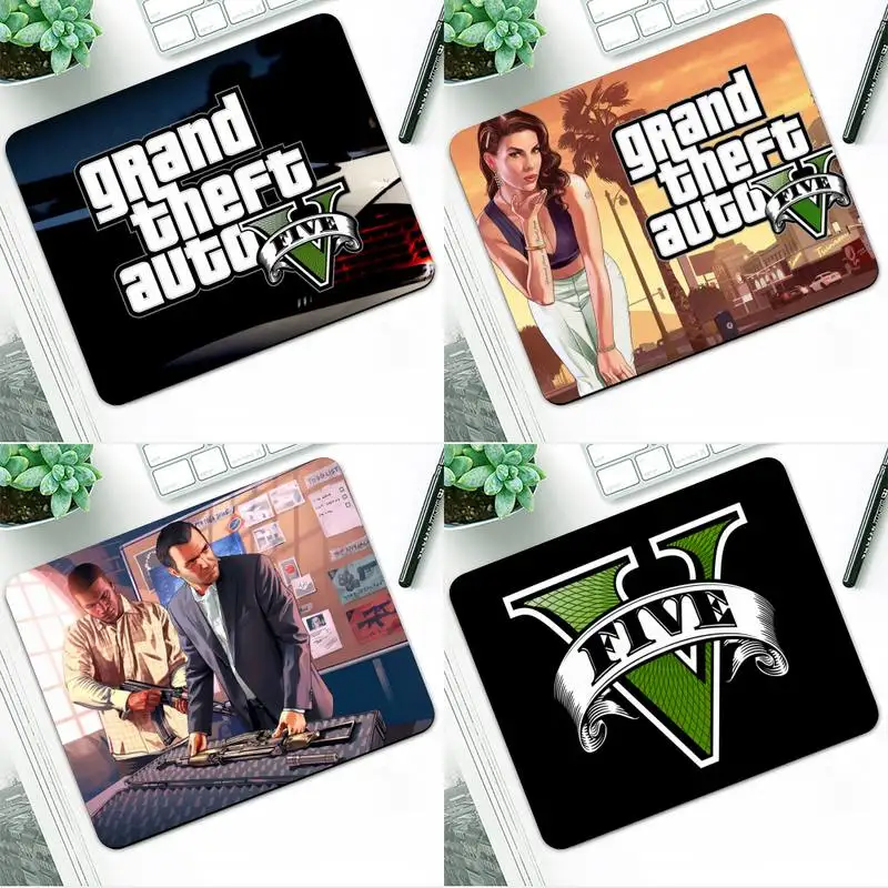 Rockstar Gta-5 Grand Theft Hot Game Tappetino Per Mouse Tappetino Per Mouse Piccolo Tappetino Per Computer Per Pc Gioco All'Ingrosso Più Venduto