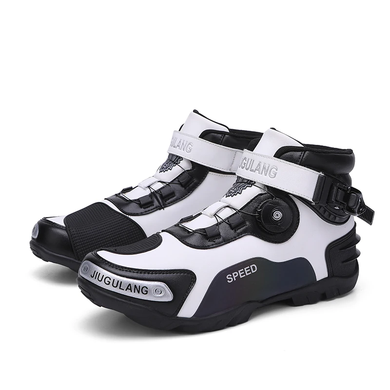 Motociclista Stivali Da Moto Botas Moto Barche In Pelle Microfibra Stivali Corti Da Moto Scarpe Da Moto Professionali Racing Bota