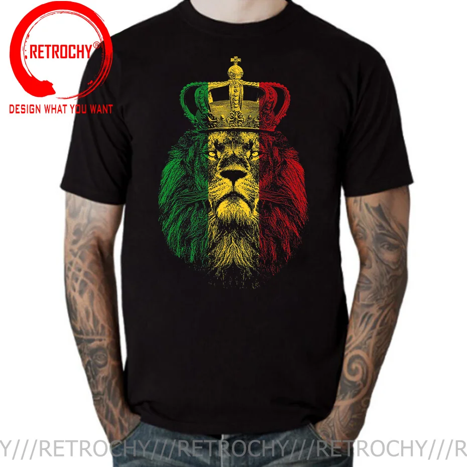 Incredibile Rasta Lion Of Judah T Shirt Rastafarian Reggae Etiope Lion Gift T-Shirt King Of Zion Lion Tee Shirt Abbigliamento Di Tendenza
