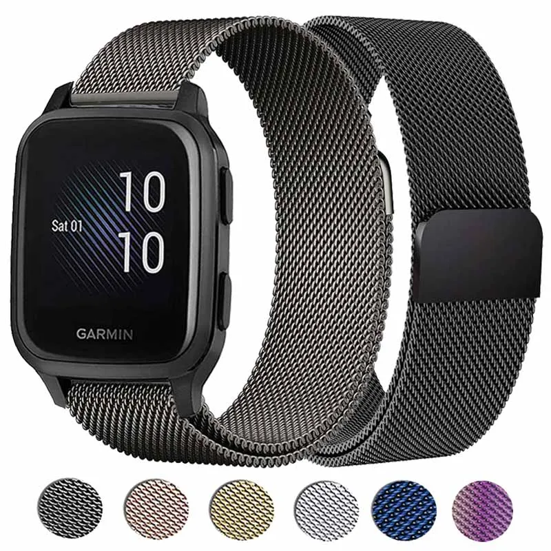 Cinturino Magnetico Per Garmin Venu Sq/Sq Music Bracciale Per Garmin Venu 2 Plus/Vivomove Hr Sport Metal Fashion Wristband Correa