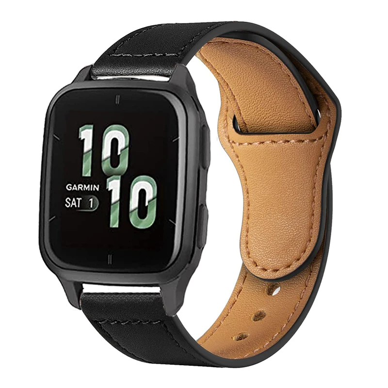Cinturino In Pelle Per Garmin Venu Sq Music Sq2 Vivomove Hr Sport Watch Bracciali Garmin Vivoactive 3 4 Band Garmin Venu 2 Plus Belt