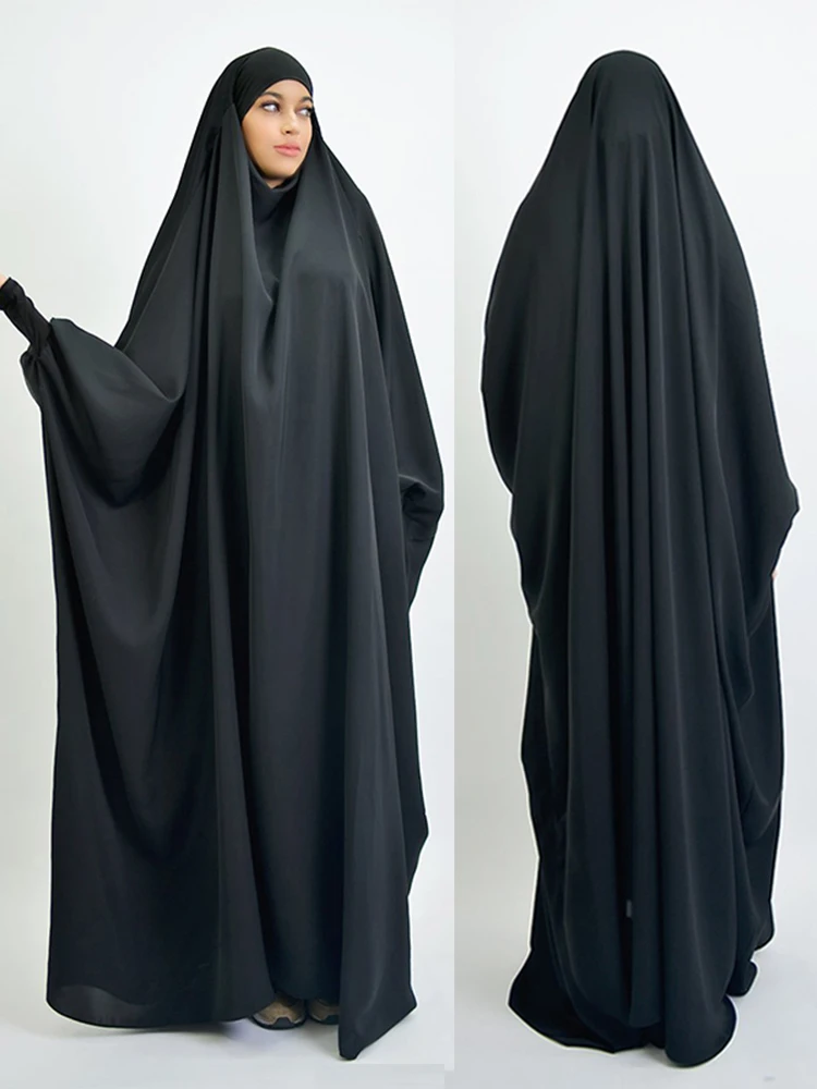 Le Donne Musulmane Del Ramadan Vestono L'Indumento Di Preghiera Con Cappuccio Djellaba Abaya Ramadan Gown Abayas Islamic Niqab Burka Jubah Eid Abayas