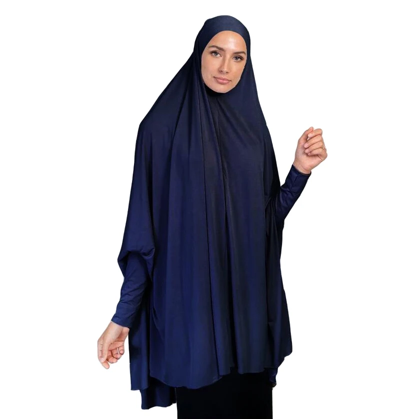Musulmano Large Khimar Women Hijab Overhead Preghiera Abaya Niquab Sciarpa Islam Robe Burka Dress Niqab Arabo Ramadan Culto Servizio