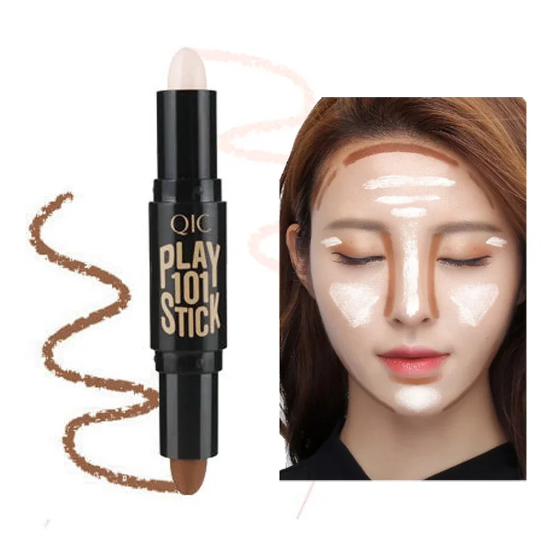 Double-End Concealer Stick Base Per Il Trucco Del Viso Fondotinta Matita Make Up 3D Face Corrector Evidenziatore Crema Contorno Penna Cremosa