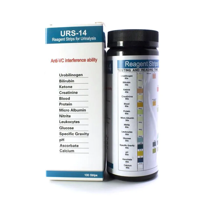100 Pz Ph Strisce Reattive Urs-14 Reagente Per Analisi Delle Urine Ph Test Carta Ketones Strisce Reattive Per Urina Anti-Vc Interferenza Ph Tester
