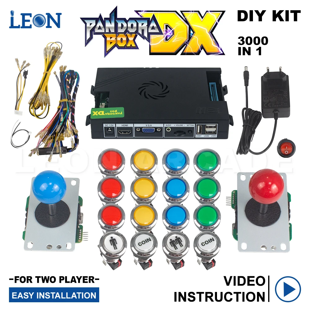 3000 In 1 Pandora Box Dx Kit 2 Player Arcade Machine Kit Fai Da Te Arcade Pandora Dx Diy Salva Gioco Arcade Pandora Kit