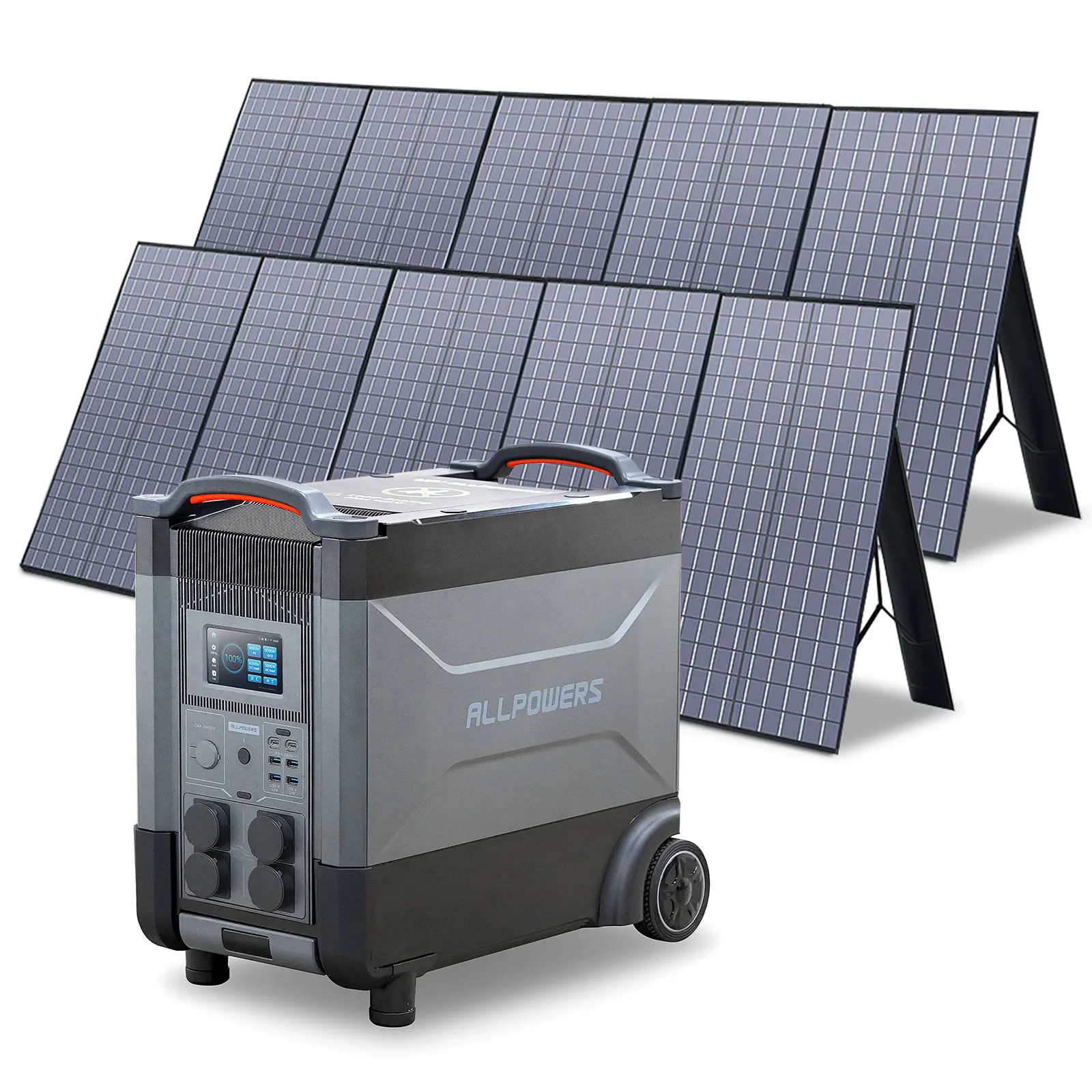 Allpowers R4000 Batteria Portatile Domestica 3600Wh Lifepo4 Batteria Espandibile 4000W Powerstation Portatile Con Pannello Solare (Opzionale)