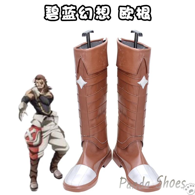 Gioco Granblue Fantasy Eugen Cosplay Shoes Anime Cos Comic Cosplay Costume Prop Shoes For Con Halloween Party