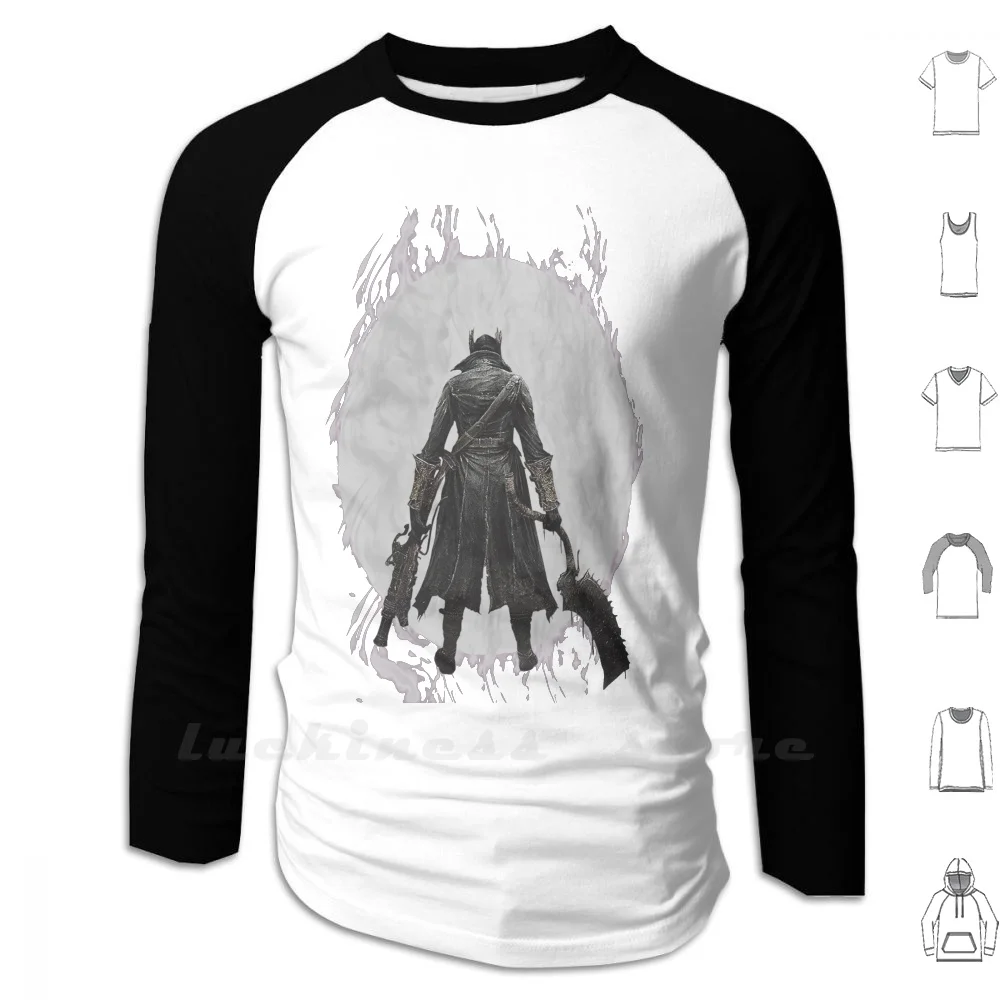 Bloodborne Soldier Felpa Con Cappuccio Manica Lunga Bloodborne Dark Souls Demons Souls Dark Demon Souls Videogiochi Ps4
