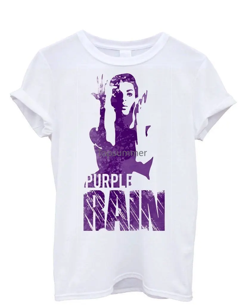 Maglia Maglietta Maglietta Uomo Musica Prince Purple Rain Magliette Abbigliamento Casual Di Marca T-Shirt In Cotone Abbigliamento Uomo Taglia Grande