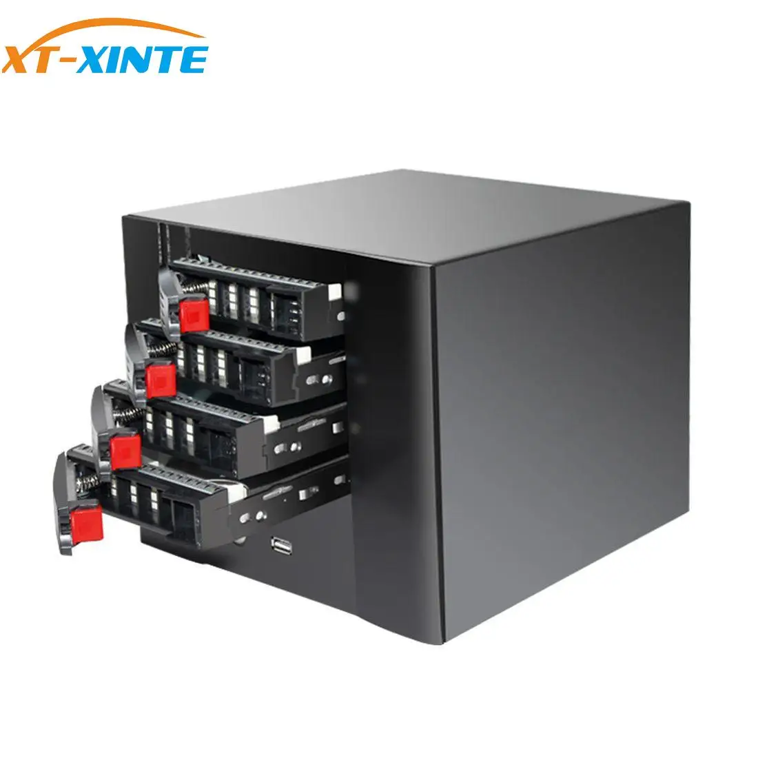 Xt-Xinte Nas Server Chassis 4-Bay Hot-Swappable Storage Server Chassis Per Applicazioni Internet Htpc Archiviazione Di Rete Per Itx