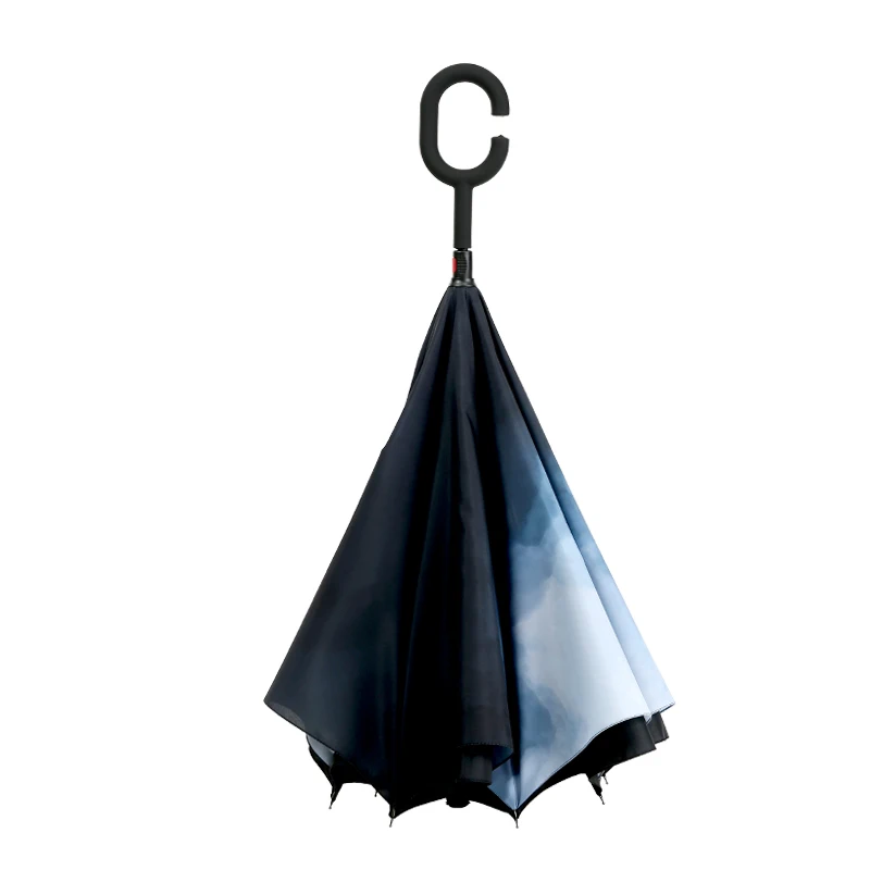 Reverse Double Layer Umbrella Windproof Chinese Car Umbrella Academy Long Handle Sombrilla Jardin Household Merchandises