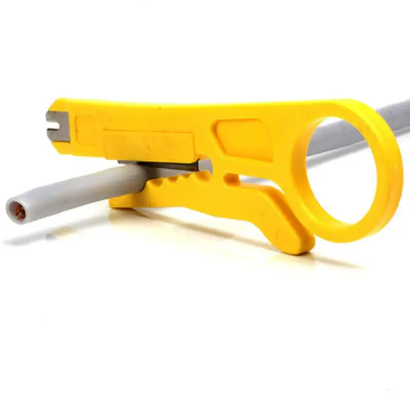 1Pc Mini Pocket Portable Wire Stripper Knife Crimper Pinze Crimping Tool Parts Cable Stripping Wire Cutter Crimpatrice Tool