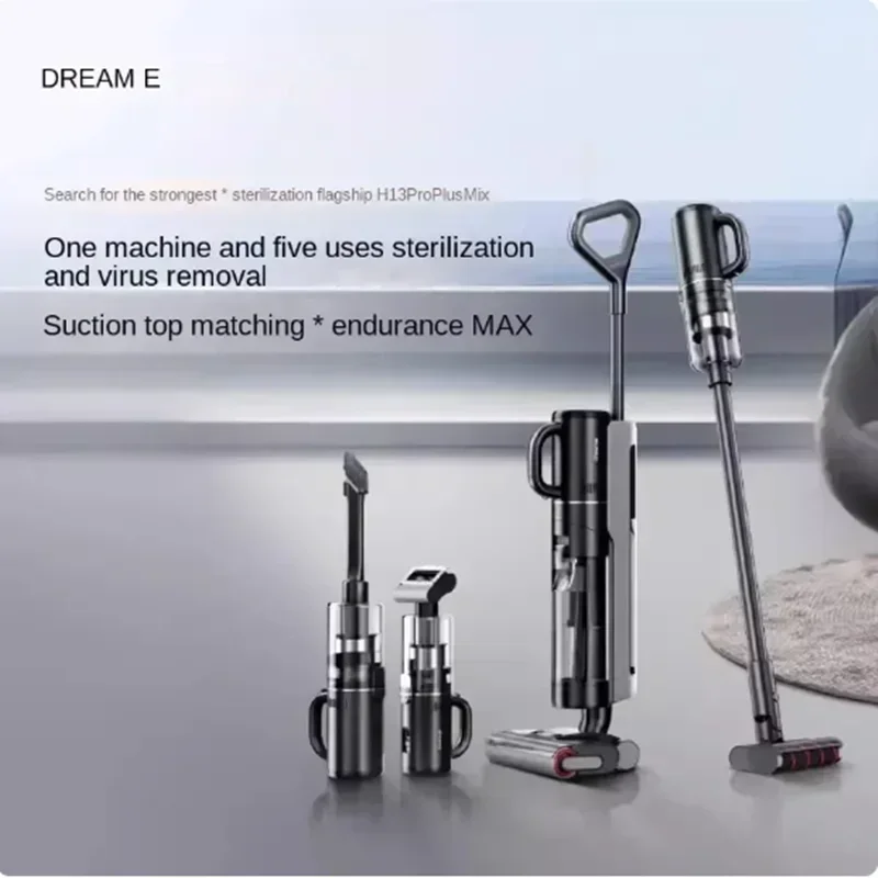 Nuovo Dreame Double Impiallaccied Acaro Removal Wireless Floor Scrubber Aspirazione Drag Suction Sweeper Home H13 Pro Plus Mix