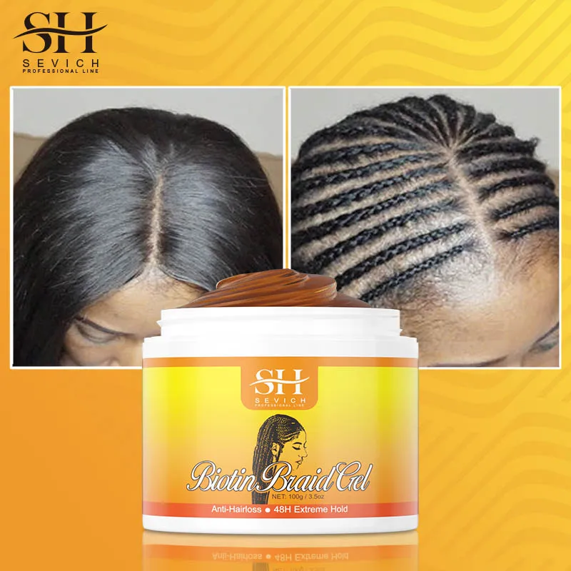 Sevich Broken Braiding Gel Hair Weaving Wax Cream Taming Curly Hair Edge Control Gel Hair Weaving Gel